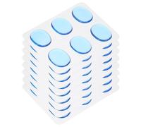 QUARKZMAN 48 almohadillas de gel de silicona para tambor, amortiguador, amortiguador, luna, gel, azul, 33 x 26 x 3 mm, para tambores, platillos y control de sonido