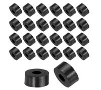 QUARKZMAN 48 piezas Separadores de Goma 13mm OD 5mm ID 6mm de Altura Redondos Espaciadores de Goma Antivibración Arandelas Gruesas para Accesorios de Hogar y Coche