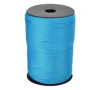 QUARKZMAN 4mm x 100m Cuerda de Polipropileno, Cordón Trenzado Cuerda Trenzada Escalada Hueca Hilo para Tendedero Exterior Camping Senderismo Sujeciones Bricolaje, Azul Lago
