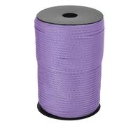 QUARKZMAN 4mm x 100m Cuerda de Polipropileno, Cordón Trenzado Cuerda Trenzada Escalada Hueca Hilo para Tendedero Exterior Camping Senderismo Sujeciones Bricolaje, Morado Claro