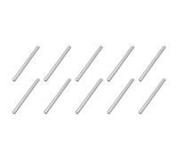 QUARKZMAN 4mm x 50mm Pasadores Inoxidable Acero x 10uds Estante Apoyo Soporte Clavijas Pasador Barra Fijación Elementos para Mecánica Industria Fijación, [Plateado Tono]