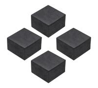 QUARKZMAN 4Pcs Almohadillas de Goma Antivibración para Lavadoras, Cuadradas de 50mm Mats de Aislamiento de Vibraciones de 30mm de Grosor Bloques de Goma Antideslizantes Antirruido