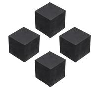 QUARKZMAN 4Pcs Almohadillas de Goma Antivibración para Lavadoras, Cuadradas de 50mm Mats de Aislamiento de Vibraciones de 50mm de Grosor Bloques de Goma Antideslizantes Antirruido