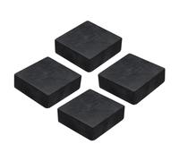 QUARKZMAN 4Pcs Almohadillas de Goma Antivibración para Lavadoras, Cuadradas de 50mm Mats de Aislamiento de Vibraciones de 20mm de Grosor Bloques de Goma Antideslizantes Antirruido