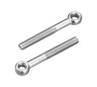 QUARKZMAN 4Pcs Anillos de Elevación M10 x 80mm, Pernos de Ojo Tornillos de Argollas de Acero Inoxidable 304 para Colgar y Fijar Válvulas Compuerta Tuberías