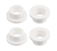 QUARKZMAN 4pcs Cojinetes de Manga Bridada 10.1mm ID 13mm OD 8mm Longitud Buje de Nylon, Blanco