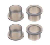 QUARKZMAN 4Pcs Cojinetes de Manga Bridada 9.1mm Id 11mm Od 8mm Longitud Buje de Nylon, Gris