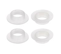 QUARKZMAN 4pcs Cojinetes de Manga Bridados 10mm ID 12.05mm OD 5mm de Longitud, Casquillos de Nylon, Blanco