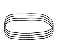 QUARKZMAN 4pcs Correa de Distribución HTD-3M de Goma con 375 Dientes, 1125mm Longitud de Paso x 6mm Ancho x 2.4mm Altura, Correa de Distribución en Bucle Cerrado para Poleas