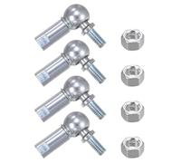 QUARKZMAN 4pcs CS8 M5 Articulación de Bola Angular Rosca Derecha M5x0.8 Extremo de Enchufe de Bola Autolubricante de Acero A3