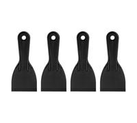 QUARKZMAN 4pcs Espátula De agramasa 2.95" Cuchillas De agramasa Plásticas Flexibles Desechables Herramienta De Limpieza Para Extender Pintura Reparación De Paredes Parches Relleno Negro