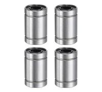 QUARKZMAN 4Pcs LM6UU Cojinete Lineal 6mm ID 12mm OD 19mm Longitud Cojinetes de Bolas Lineales Doble Sellado de Goma Acero para Impresora 3D Máquina de Envasado de Alimentos