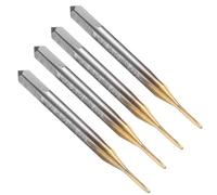 QUARKZMAN 4pcs Macho Roscar Flauta Recta, M1 x 0.25 Métrico Recubierto Titanio Herramienta Roscado para Máquina Fresado Roscas, Acero Alta Velocidad M35 Con Cobalto
