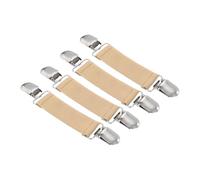 QUARKZMAN 4Pcs Pinzas Elásticas Para Sombrero, Pinzas Para Guantes De Viaje Pinzas Para Ajustar Vestidos Para Mujeres Chal Cardigán Cuello Suéter Bufanda, Color Caqui