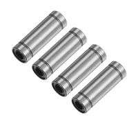 QUARKZMAN 4pcs Rodamientos Lineales LM6LUU Diámetro de Perforación de 6mm OD 12mm Longitud de 35mm Rodamiento de Movimiento Lineal para Máquina CNC y Impresora 3D