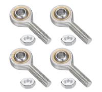 QUARKZMAN 4pcs SA10T/K 10mm Cojinete de Extremo de Varilla con Rosca Izquierda M10x1.5, Extremos de Varilla Autolubricantes con Tuerca de Bloqueo