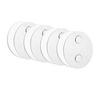 QUARKZMAN 4Pcs Soporte Magnético para Detector de Humo, 50mm Diámetro, Doble Caras con 2 Imanes y Pegatinas Fuertes Soporte Magnético para Alarma de Incendio y Humo Universal para Pegar