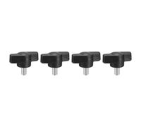 QUARKZMAN 4Pcs Tornillo de Sujeción con Mango en Forma de T, M5 x 10mm Métrico de Acero Al Carbono para Rápida Extracción y Ajuste Manual de Reemplazo