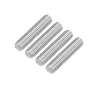QUARKZMAN 4Pcs Varilla Roscada Completa M8 x 35mm Acero Inoxidable 304 Rosca a la Derecha Pernos de Barra para Ensamblaje de Muebles y Maquinaria