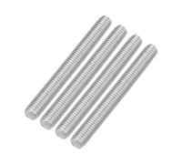 QUARKZMAN 4Pcs Varilla Roscada Completa M8 x 70mm Acero Inoxidable 304 Rosca a la Derecha Pernos de Barra para Ensamblaje de Muebles y Maquinaria