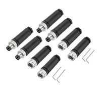QUARKZMAN 4Set 4 Pin M8 Conector de Aviación Hembra Macho Enchufe de Cable | Codificación a 8mm Conector Circular Impermeable Ip67, para Cable