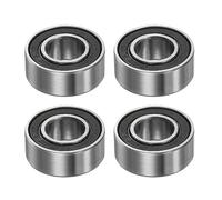 QUARKZMAN 4uds 686-2RS Profunda Ranura Bolas Rodamientos 6mm Diámetro 13mm OD 5mm Grueso Cromo Acero ABEC3 Doble Sellado Rodamiento para Motores Bombas Transportadores