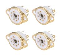 QUARKZMAN 4uds 7 Pasadores Tubo Enchufe Cerámica Tubo Enchufe Vacío Tubo Proteger Tubo Pasador Zócalo PCB Tubo Zócalo Blanco