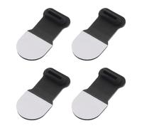 QUARKZMAN 4uds Antipérdida Anti Polvo Tapón, Micro USB Puerto Polvo Cubiertas Tapas Silicona para Teléfono, Negro