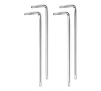 QUARKZMAN 4uds Torx Hexagonal Llaves, T20 Alto Carbono Acero Extra Largo Brazo Torx Hexagonal Llave L Forma Estrella Llaves para Automoción Césped Equipo y Motor Refacción