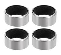 QUARKZMAN 4uds Vino Botella Collares, Inoxidable Acero Vino Goteo Anillo con Terciopelo Fieltro, Fugas Prueba Anti-Desbordamiento Anillo Vino Goteo Receptores para Cocina y Bar