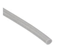 QUARKZMAN 5.5mm x 6.5m (Dia*L) Tira Sólida Sellada de Espuma, Burlete de Silicona de Goma Esponja Anti Choques Protector Redondo para Borde Ventana Puerta Coche Almacén Instrumento, Gris