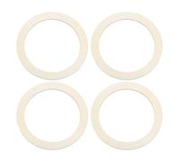 QUARKZMAN 5.9 Pulgadas Anillos De Madera Sin Acabar, 2.4mm De Grosor Decoraciones Naturales De Madera En Forma De Círculo Plano Rodajas De Madera ParaProyectos DIY Pintura Decoración