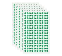 QUARKZMAN 5 Hojas 800pcs Diamantes de Imitación Autoadhesivos, 5mm Acrílico Estrás Pegatina Brillante Gema Cristal Piedras para Cara Uñas Manualidades Ropa DIY Recorte Album, Verde Oscuro