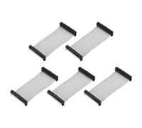 QUARKZMAN 5 Pcs Conector IDC Cable De Cinta Plana 40 Pines Paso De 2.54mm Longitud 10cm Conector Doble FC A FC Hembra A Hembra Cable De Cinta Plana Para Electrónica Industrial Gris