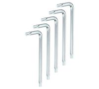 QUARKZMAN 5 Pcs Llave Estrella Torx De Seguridad Antimanipulación Blanco