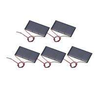 QUARKZMAN 5 Pcs Paneles Solares Mini 1.5V 0.24W 160mA Pequeños Paneles Solares Policristalinos Con 2 Cables Para Kits De Materiales De Juguetes Eléctricos DIY Cargador 60mm x 30mm