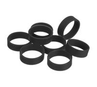 QUARKZMAN 5 Piezas Bandas de Goma de Silicona Anillos de Goma de 20x7mm Lazos de Cables Bandas Elásticas Fuertes Antideslizantes para Envolver Cables Bolsas Negro