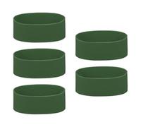 QUARKZMAN 5 Piezas Bandas De Goma De Silicona Antideslizantes 4.33 Pulgadas Planas Bandas Elásticas De Goma Para Libros Trampas Arte Papel De Regalo Cordones Verde Militar