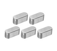 QUARKZMAN 5 Piezas Chaveta De Pluma Con Extremos Redondeados 5 X 5 X 12mm Acero Al Carbono Chaveta Paralela Para Eje Chavetero Para Conexión De Fijación Tipo Eje