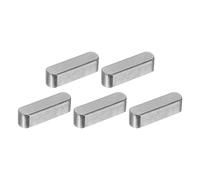 QUARKZMAN 5 Piezas Chaveta Plana De Extremos Redondeados 6 X 6 X 22 Mm Acero Al Carbono Para Eje Paralelo Chavetero Para Conexión De Fijación Tipo Eje