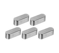QUARKZMAN 5 Piezas Chaveta Redonda De Extremos Redondeados 6 X 6 X 16 Mm De Acero Al Carbono Para Eje Paralelo Chaveta De Máquina Para Conexión De Fijación Tipo Eje