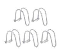 QUARKZMAN 5 Piezas Conector Cruzado Clip Para Tubo Vertical De 0.5" A 2.5" Acero Al Carbón Hebilla En Forma De U Conector Para Tubería Para Invernaderos AgrícolasPara Toldos Cercas