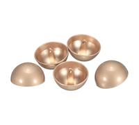 QUARKZMAN 5 Piezas De Botones De Metal Semiesféricos, 25mm / 1" Gorra De Perla De Metal Semirredonda Con Vástago Para Traje, Abrigo, Chaqueta, Decoración De Prendas, Dorado Brumoso