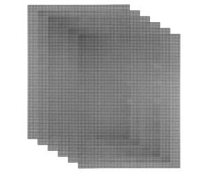 QUARKZMAN 5 Piezas De Lienzo De Malla 10.5 X 13.5 Pulgadas Lienzo Plástico Malla Para Bordado Manualidades Tejer Y Proyectos De Crochet Fabricación De Bolsos Decoración Del Hogar Negro