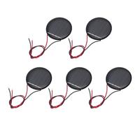 QUARKZMAN 5 Piezas Paneles Solares Mini 2V 0.07W 35mA, Pequeño Panel Solar Policristalino Con 2 Cables Para Cargador De Kits De Materiales De Juguetes Eléctricos DIY, Diámetro 36mm