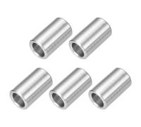 QUARKZMAN 5 Piezas Separadores de Acero Inoxidable, 8mm ID x 12mm OD x 20mm L Espaciador Redondo de Acero Inoxidable 304 sin Rosca para Tornillos y Tuercas de 5/16" o M8