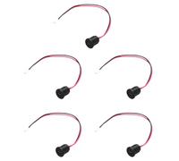 QUARKZMAN 5 Piezas Tipo C Hembra Chasis 2 Pines Cable, 5V 3A Rosca Redonda USB C Hembra Zócalo A PH2.0 Terminal Impermeable Cable Extensión para PC, Lámparas LED, Laptop 6"