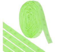 QUARKZMAN 5 Yardas Cinta de Botón a Presión con Doble Hebilla para Coser, Cinta de Algodón con Hebillas para Ropa, Tela y Manualidades, Grass Green