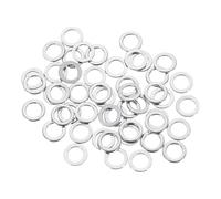 QUARKZMAN 50 arandelas M4, 4 x 7 x 0,8 mm, acero inoxidable 304 engrosado, espaciadores planos para tornillos, pernos, automoción, maquinaria industrial