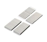 QUARKZMAN 50 Juego de Tela Conductiva de Espuma de Faraday, Tela de Blindaje de Espuma de 10x10x3/5/8/10mm de Grosor con Tira Adhesiva en la Parte Trasera para Computadoras, TV LCD